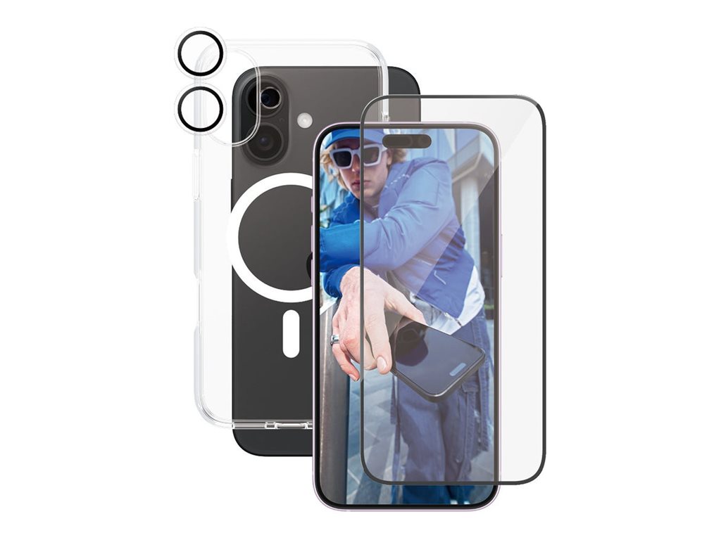 PANZERGLASS CARE by PanzerGlass® Flagship 3-in-1 Set iPhone 16 Plus