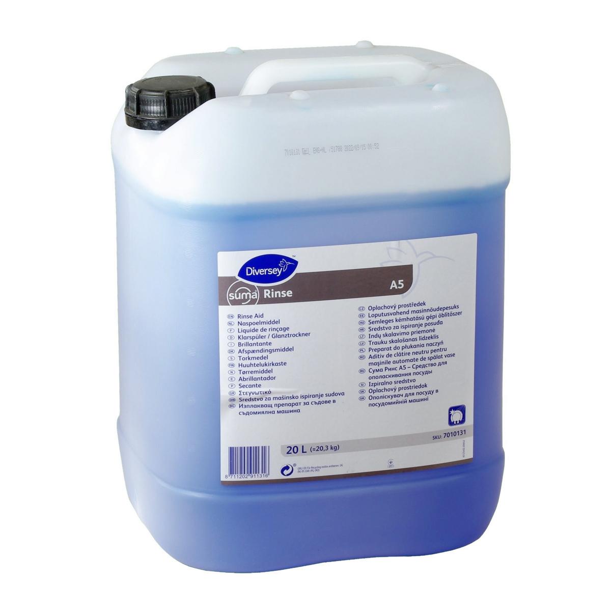 Suma Rinse A5 neutraler Klarspüler | 20 Liter schaumarmer, universell einsetzbarer Glanztrockner