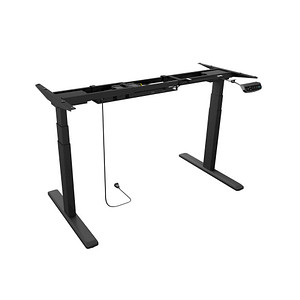 RaidSonic ICY BOX® IB-EW205B-T elektrisch höhenverstellbares Schreibtischgestell schwarz ohne Tischplatte, T-Fuß-Gestell schwarz 100,0 - 170,0 x 75,0 cm