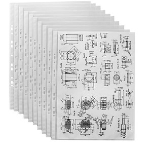 10 Lands Prospekthüllen DIN A3 transparent genarbt 0,08 mm 10 Lands Prospekthüllen DIN A3 transparent genarbt 0,08 mm