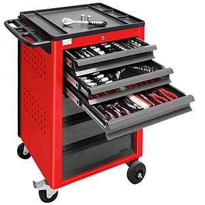 ADB Basic Werkstattwagen rot 6 Schubladen