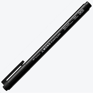 Tombow Fineliner MONO drawing pen, schwarz, Strichstärke 005