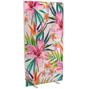 PAPERFLOW Trennwand easyScreen Tropical, 62747 bunt 94,0 x 173,4 cm