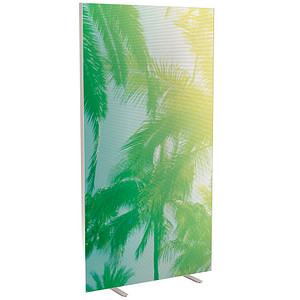 PAPERFLOW Trennwand easyScreen Tropical, 61275 bunt 94,0 x 173,4 cm
