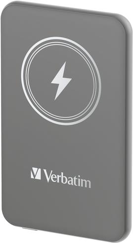 VERBATIM Charge´n´Go Magnetic Wireless Power Bank 5000 Grey