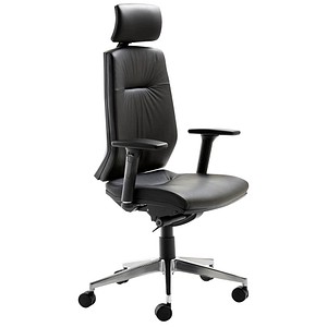 Mayer Bürostuhl myCONTRACT LINE, 2480 81 007 schwarz, alu Leder