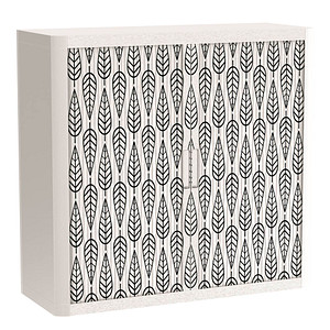 PAPERFLOW easyOffice Black&White Rollladenschrank 60484 1 Fachboden 110,0 x 41,5 x 104,0 cm
