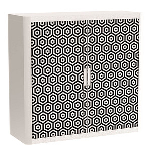 PAPERFLOW eassyOffice Rollladenschrank schwarz, weiß 1 Fachboden 110,0 x 41,5 x 104,0 cm