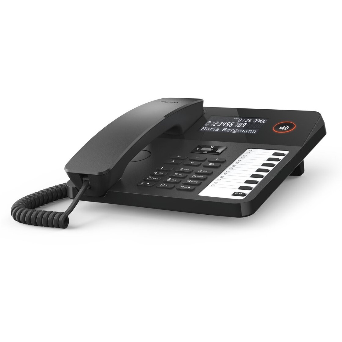 GIGASET DESK 600 schwarz schnurgebundenes Tisch- und Wandtelefon
