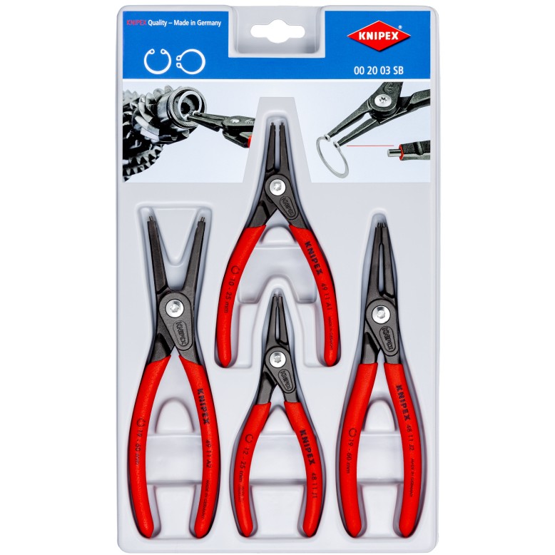 KNIPEX Sicherungsringzangen-Set 4-teilig, 00 20 03