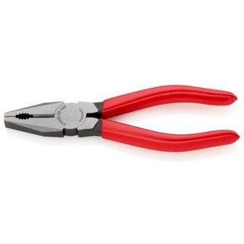 KNIPEX Kombizange 160 mm, Griffe kunststoffüberzogen Zange schwarz atramentiert