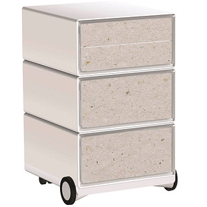 PAPERFLOW easyOffice Contents Rollcontainer weiß, bunt 4 Auszüge 39,0 x 43,6 x 64,2 cm