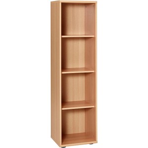 MÖBELPARTNER Aktenregal buche 39,3 x 39,5 x 152,8 cm
