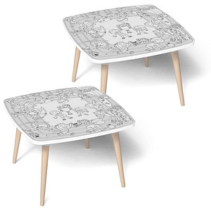 PAPERFLOW Maltisch KIDS "SPORT", Höhe: 460 mm, 2er Set