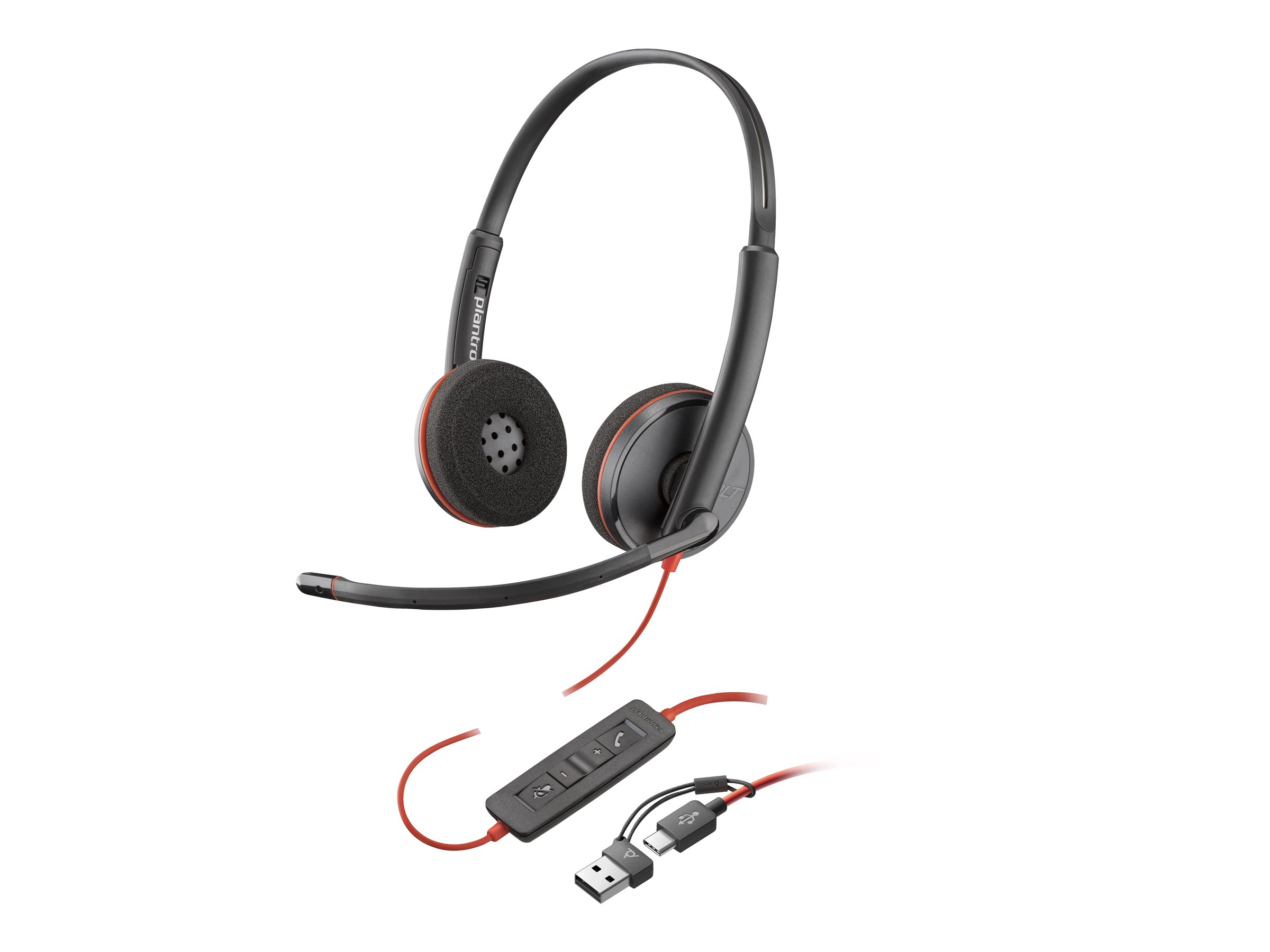 HP Poly Blackwire 3220 Stereo USB-C Black
