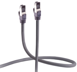 FLEXLINE Patchkabel Kat. 6A, U/FTP, trittfest, grau, 30,0 m