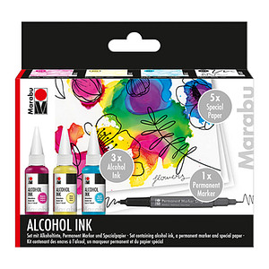 Marabu permanente Tinte Alcohol Ink-Set FLOWERS