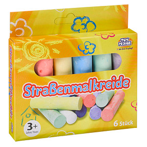 TOY PLACE Straßenmalkreide farbsortiert 6 St.