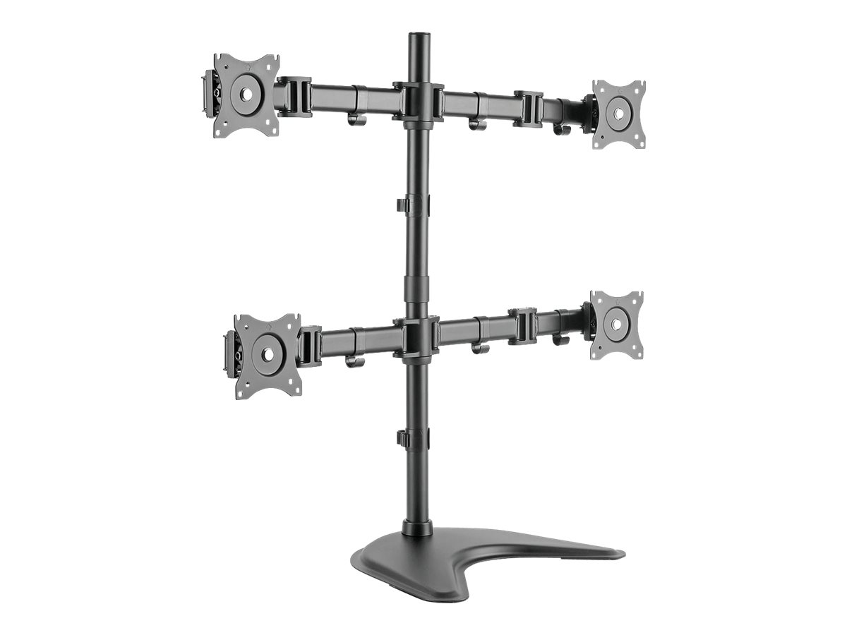DIGITUS Quad Display Tisch Halterung fuer 4 TFT 68,5cm  27Zoll max. 8Kg