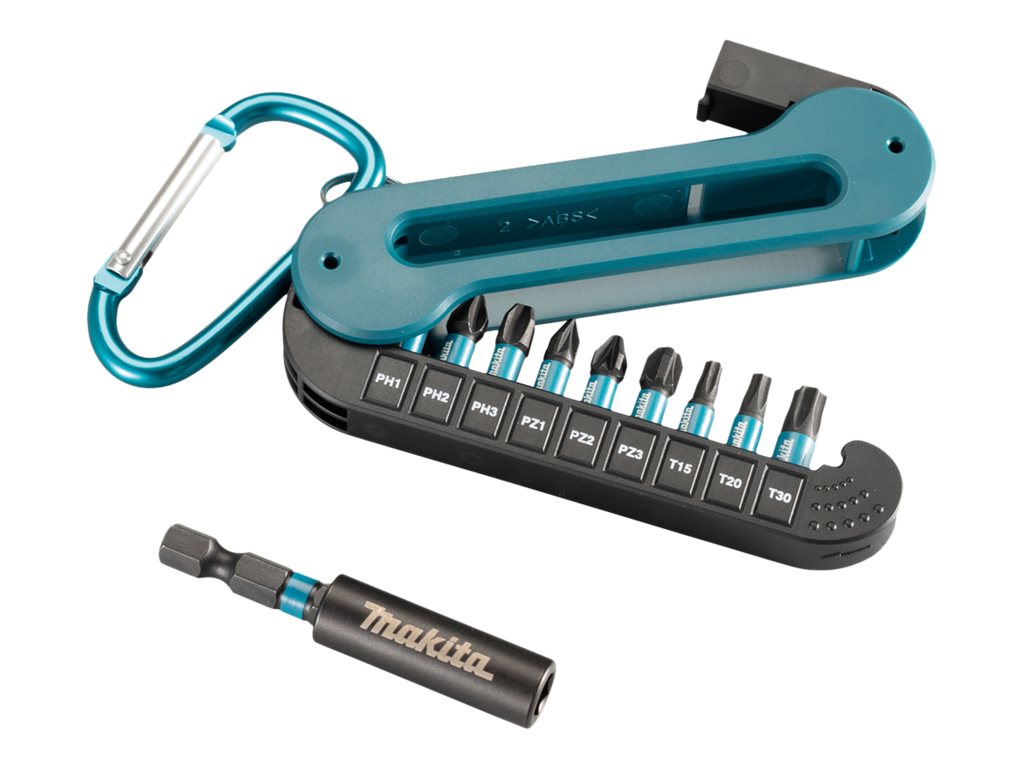 MAKITA E-12005 - Impact Black Bit-Set (10-teilig | inkl. Karabinerhaken) (E-120