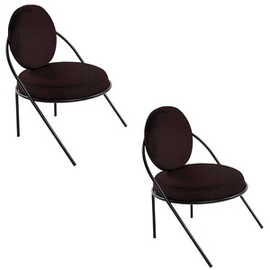 2 PAPERFLOW Sessel SATURNE schwarz Kunstleder