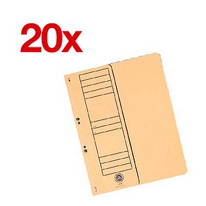 20 Ösenhefter Karton chamois DIN A4