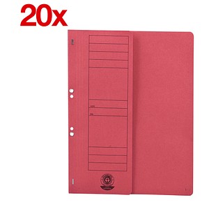 20 Ösenhefter Karton rot DIN A4