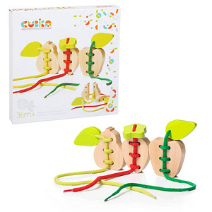 CUBiKA Fädelspiel Früchte Lernspiel CUBiKA Fädelspiel Früchte Lernspiel