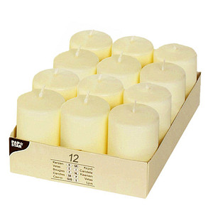 PAPSTAR Stumpenkerze "Ivory", Durchmesser: 40 mm, elfenbein