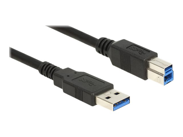  USB 3.0 Typ-B Stecker 0,5 m schwarz