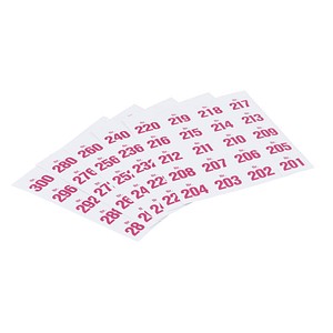 99 WOLF & APPENZELLER Klebenummern Zahlen 20,0 x 24,0 mm