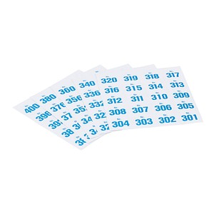 99 WOLF & APPENZELLER Klebenummern Zahlen 20,0 x 24,0 mm