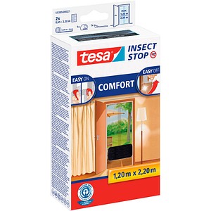 tesa Fliegengitter COMFORT für Türen, 2 x je 0,65 m x 2,20 m
