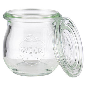 APS Weck-Glas mit Deckel, Tulpen-Form, 75 ml, 12er Set
