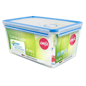 emsa Frischhaltedose CLIP & CLOSE, Maxiformat, 8,0 Liter