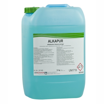Alkapur | 12 kg hochkonzentrierter, alkalischer Reiniger zur Entfernung von starken organischen Verschmutzungen Alkapur | 12 kg hochkonzentrierter, alkalischer Reiniger zur Entfernung von starken organischen Verschmutzungen