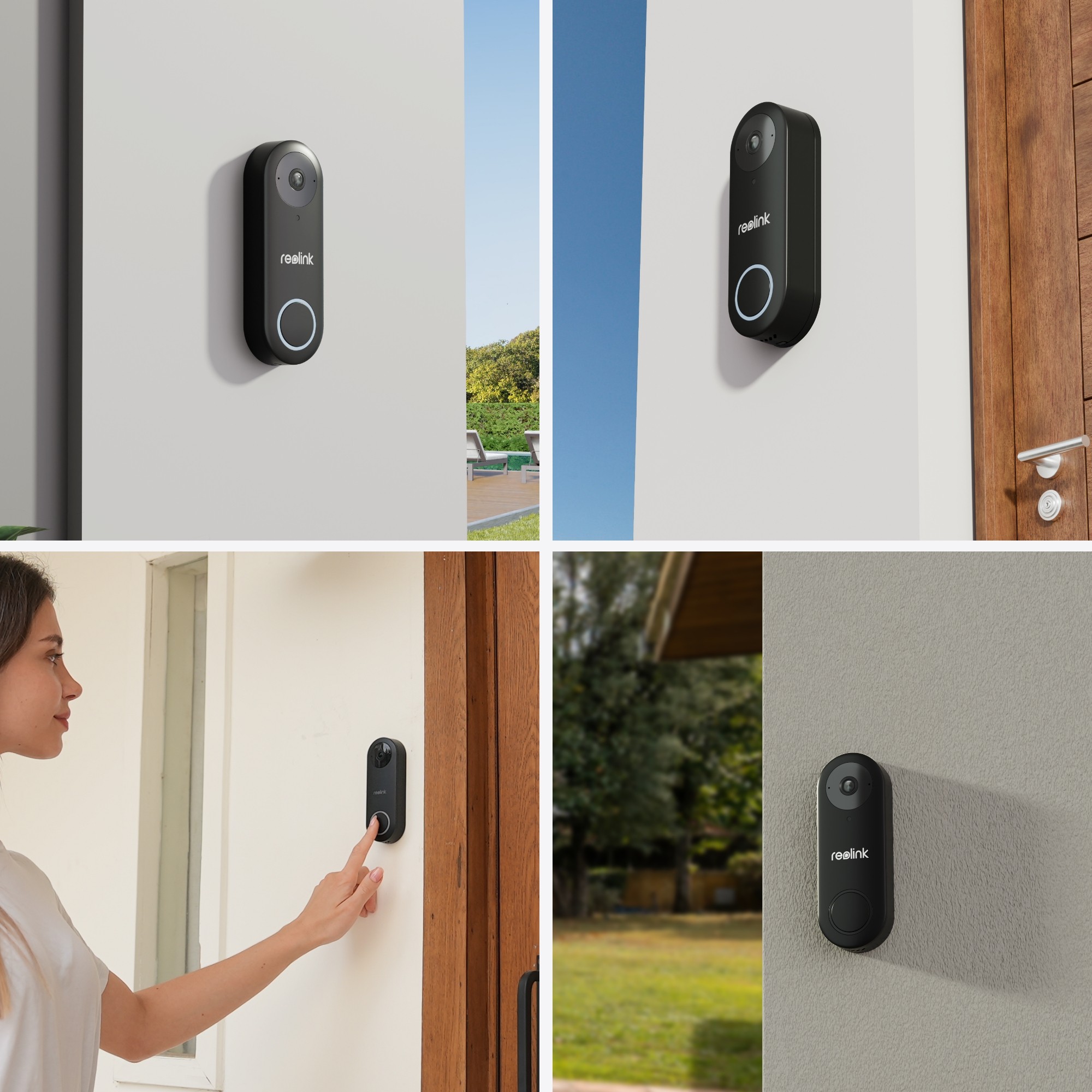REOLINK D340W - Schwarz - Weiß - IP65 - Wand - 2-Wege - MicroSD (TransFlash) - 