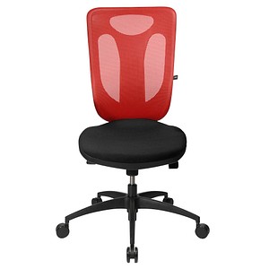 Topstar Bürostuhl Net Pro 100, NN100 T201 rot, schwarz Stoff