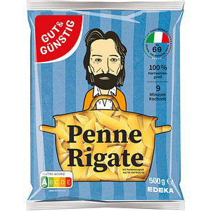 GUT&GÜNSTIG Penne Rigate Teigwaren 500,0 g