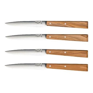4 OPINEL Kochmesser Bon Appetit silber, braun glatt
