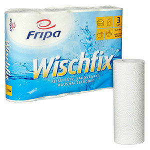 Fripa Küchenrolle Wischfix, 3-lagig, hochweiß