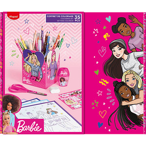 Maped Zeichenset Barbie, 35-teilig, in Geschenkbox