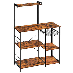 VASAGLE Küchen-Organizer braun, schwarz 90,0 x 40,0 x 134,0 cm