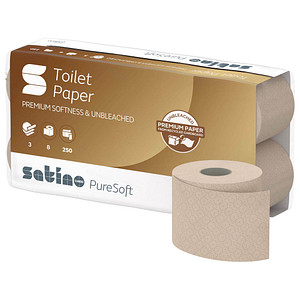 Satino by wepa Toilettenpapier PureSoft 3-lagig 64 Rollen