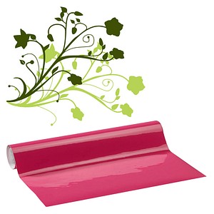 plottiX Vinylfolie permanent magenta 31,5 cm x 1,0 m,  1 Rolle