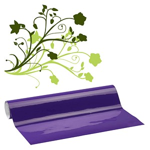 plottiX Vinylfolie permanent violett 31,5 cm x 1,0 m,  1 Rolle