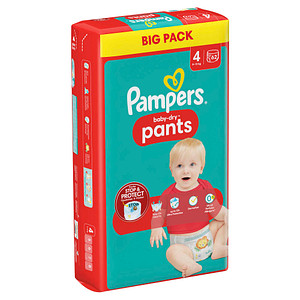 Pampers® Windeln baby-dry™ BIG PACK Größe Gr.4 (9-15 kg) für Babys und Kleinkinder (4-18 Monate), 62 St. Pampers® Windeln baby-dry™ BIG PACK Größe Gr.4 (9-15 kg) für Babys und Kleinkinder (4-18 Monate), 62 St.