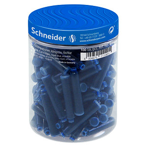 Schneider Tintenpatronen für Füller blau 100 St.
