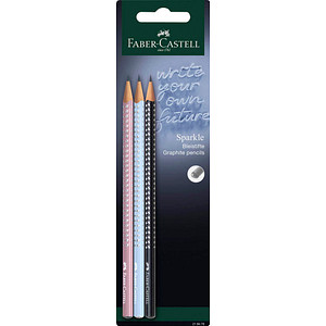 FABER-CASTELL Bleistiftset GRIP SPARKLE Harmony, Blister