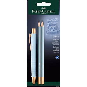 FABER-CASTELL Schreibgeräte-Set POLY BALL URBAN, hellblau